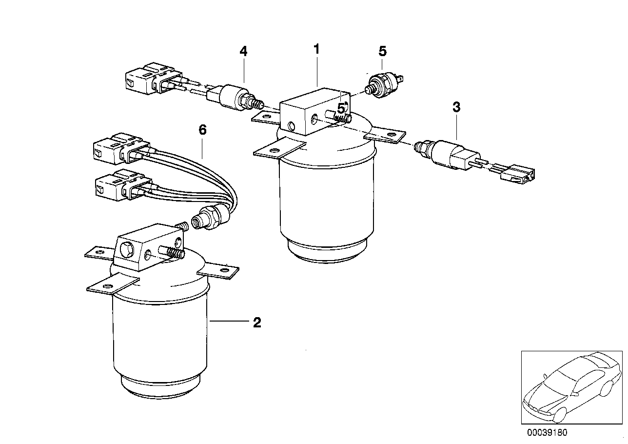 BMW Trocknerflasche E32 E34 64538390469