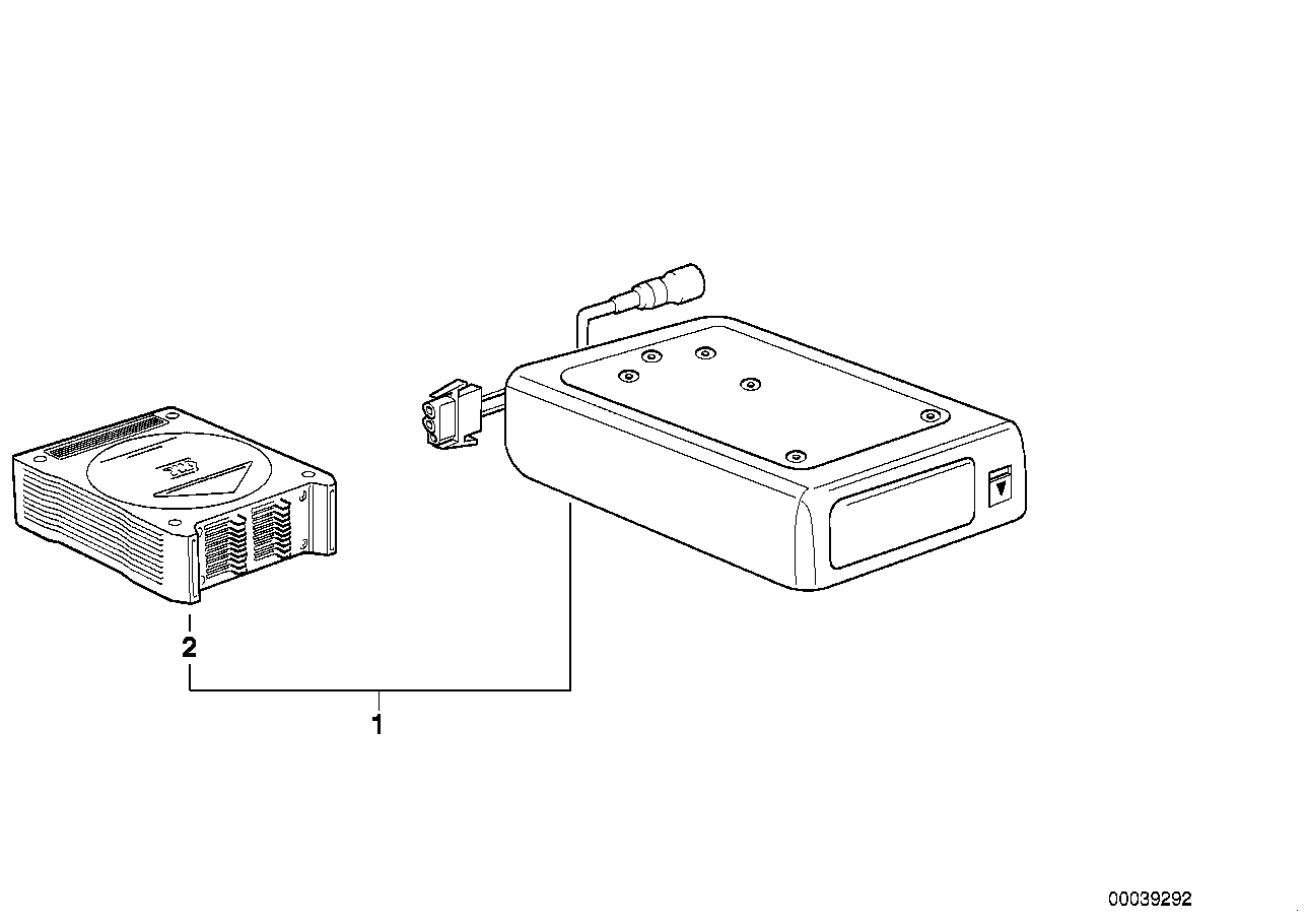 BMW 6 CD Changer PI E31 E38 65126907035 - Bildposition 01