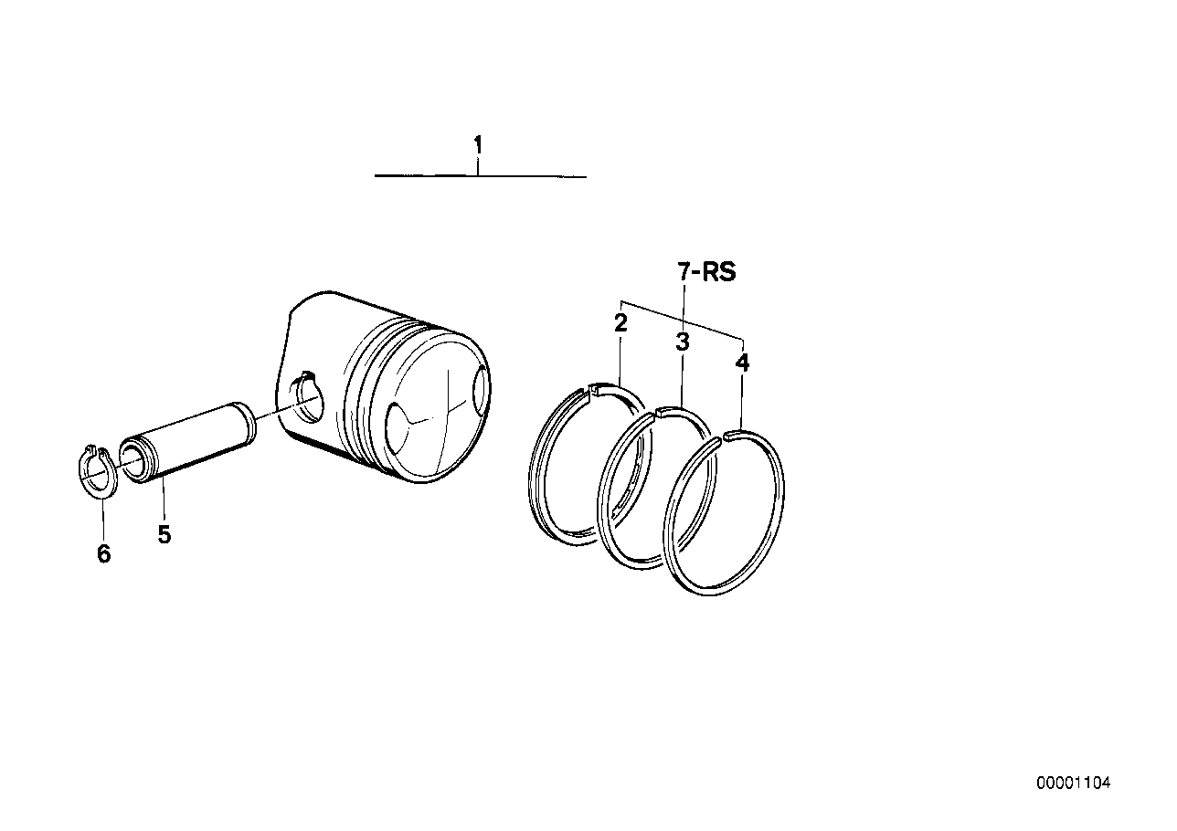 BMW Kolben 11251337263