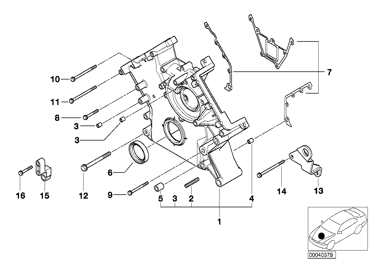 BMW Dichtung Metall E39 E52 11140001187 - Bildposition 07