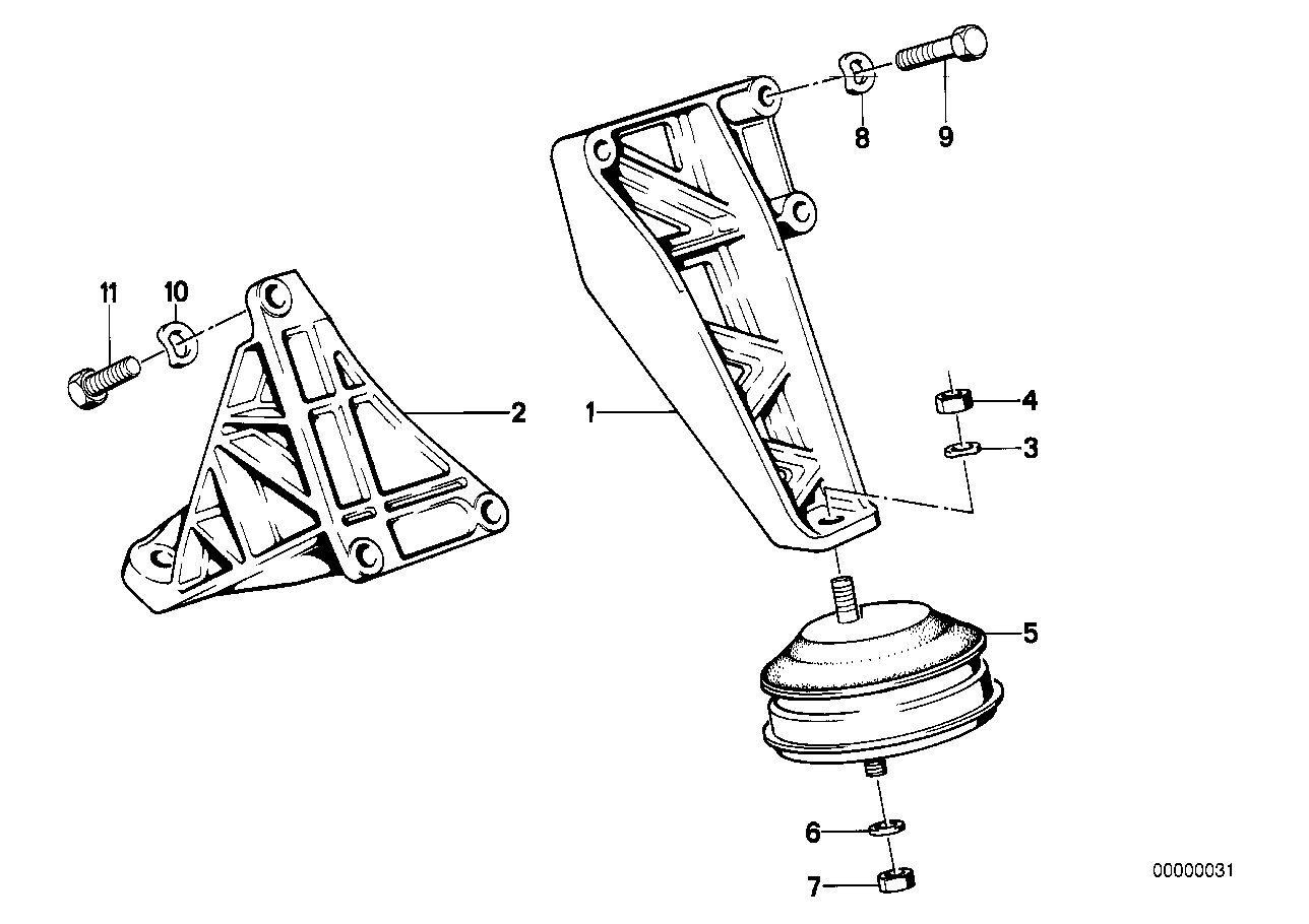 BMW Gummilager E32 E34 11811137149