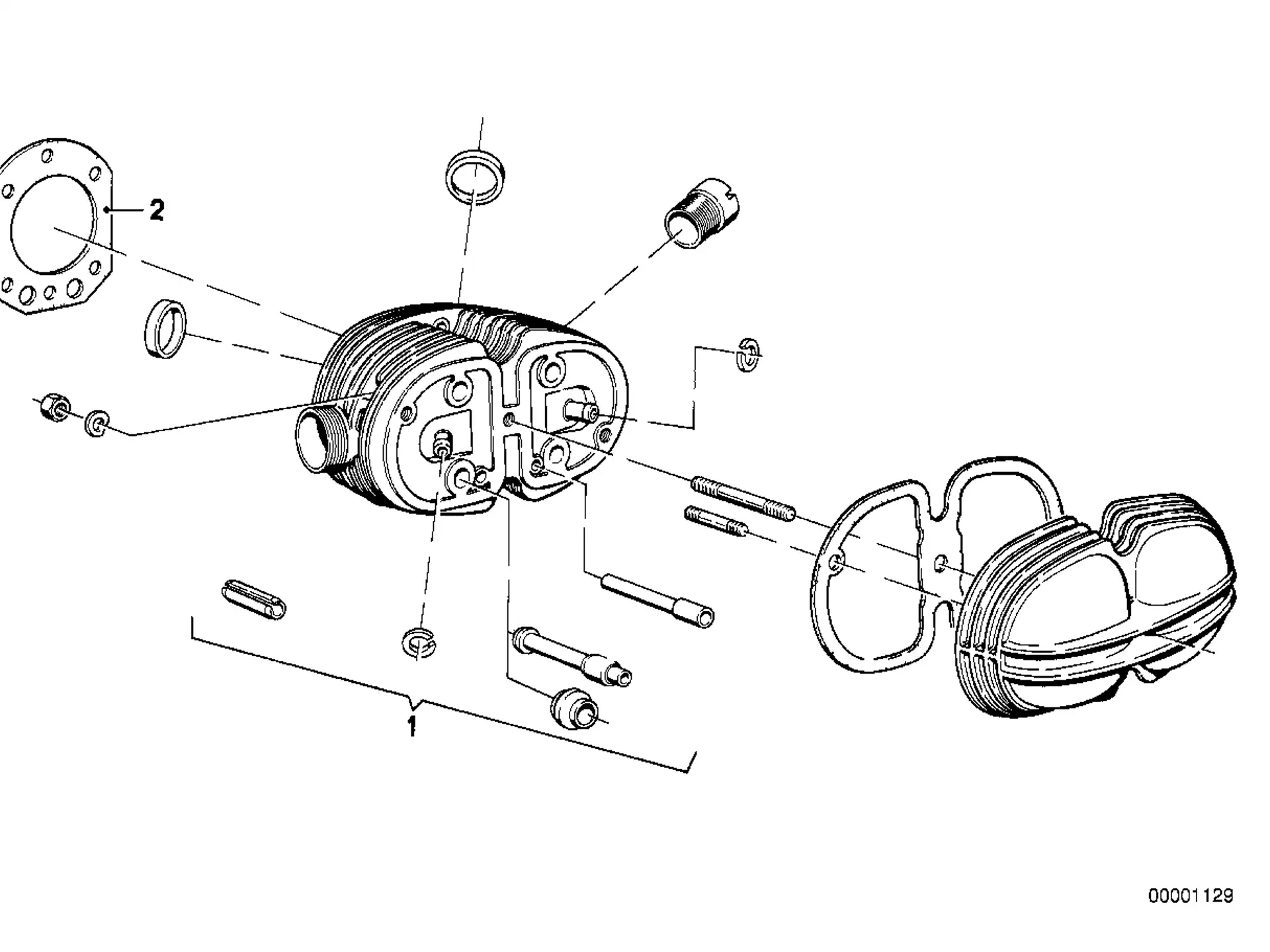 BMW Sechskantmutter A61 A67 K25 K25H K26 K27 K28 K29 K30 R21 R21A R22 R28 11127650402