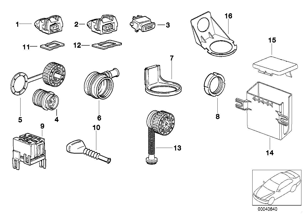 BMW Relaissockel E36 61131387197