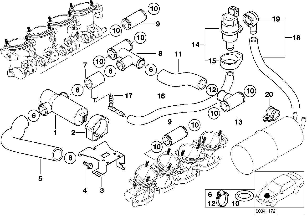 BMW Winkelstück E39 E52 13417830580 - Bildposition 17