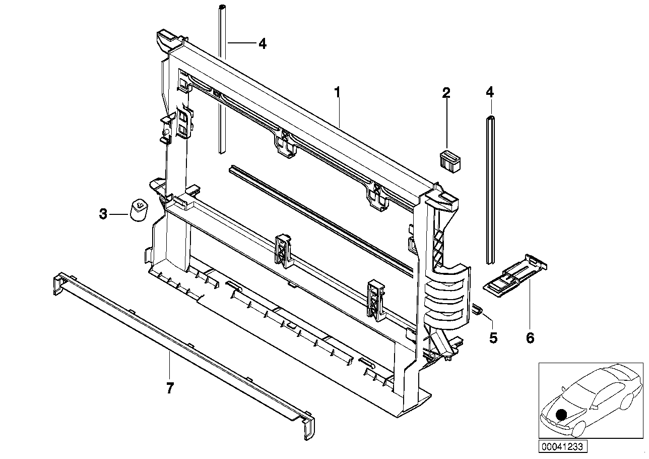 BMW Halter Zarge E38 E39 17112247358