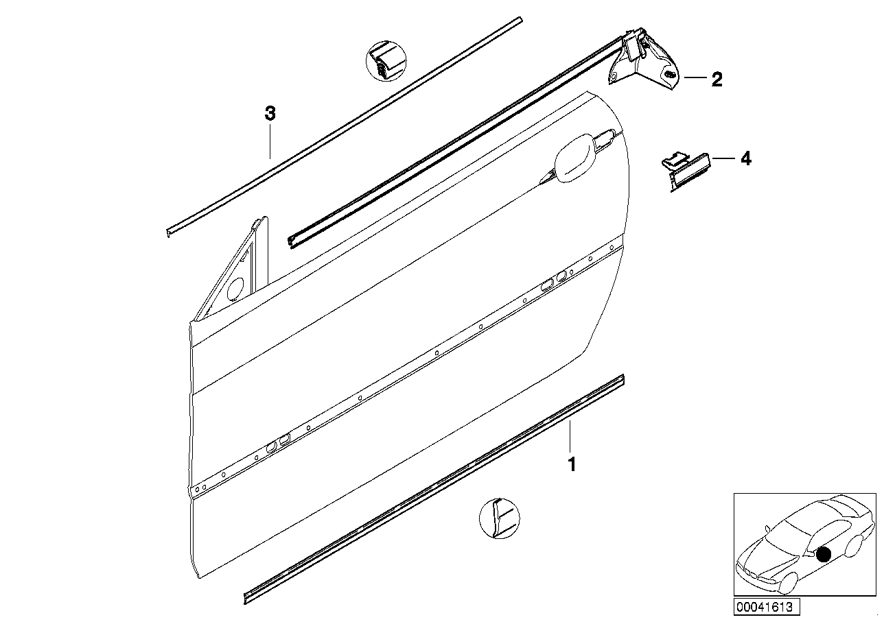 BMW Schachtabdeckung innen rechts E46 51327026392 - 3er E46