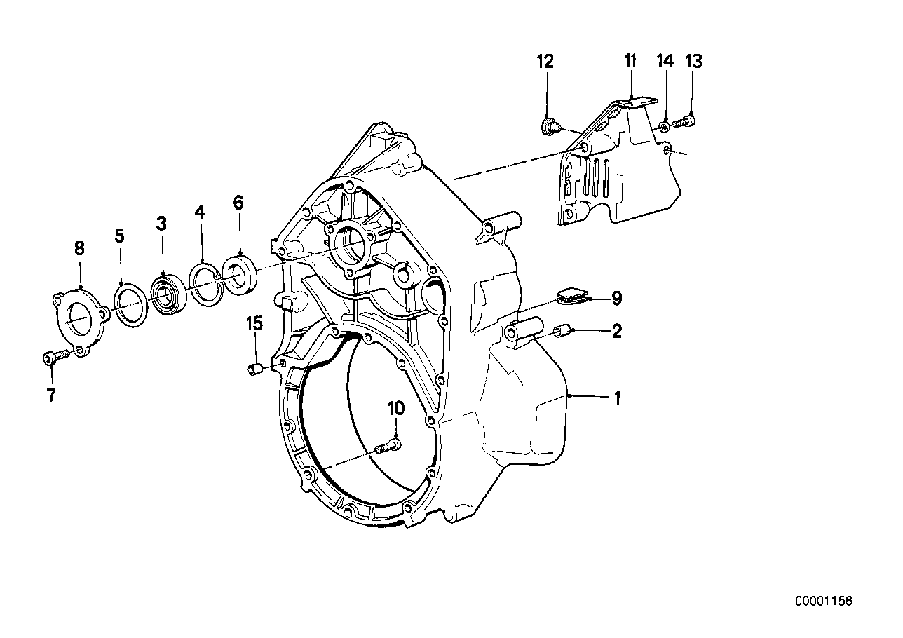 BMW Generatorabdeckung 11141464637