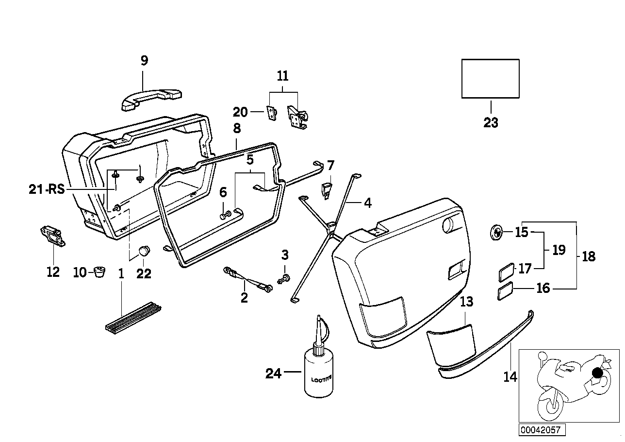 BMW Druckknopf Innenteil K41 R22 46542316434 - Bildposition 22