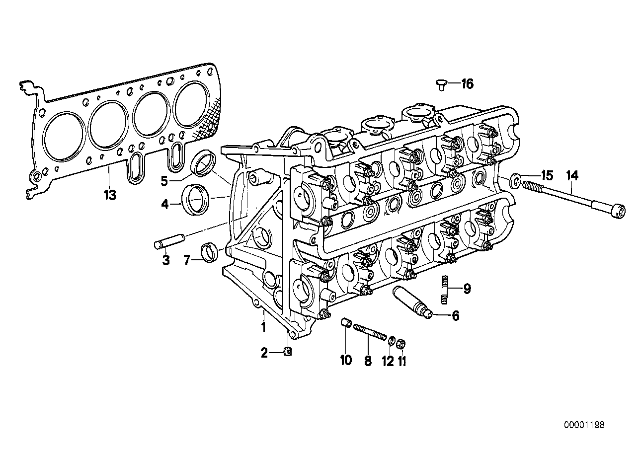 BMW Ventilführung Einlass 11121461561