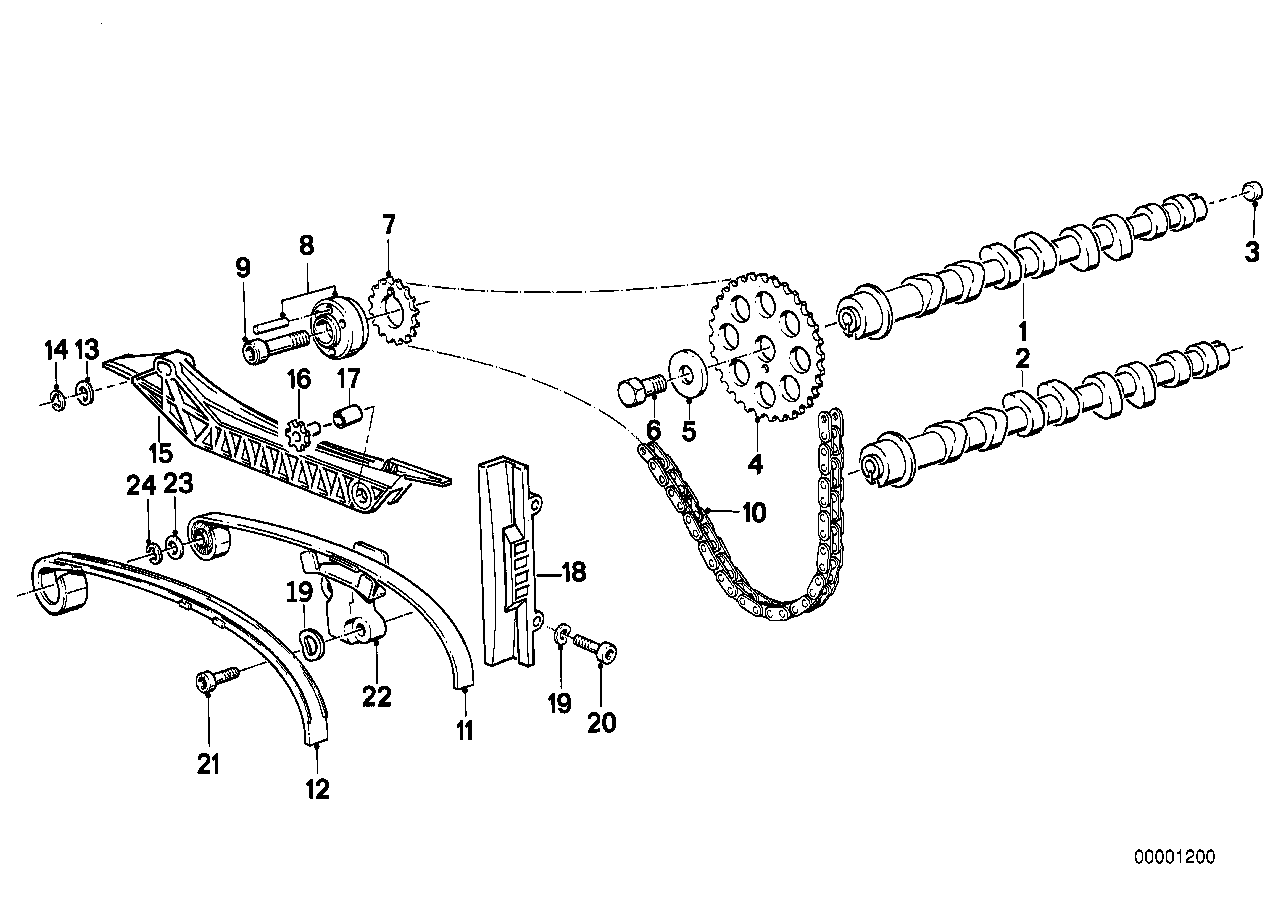 BMW Spannschiene 11311464127