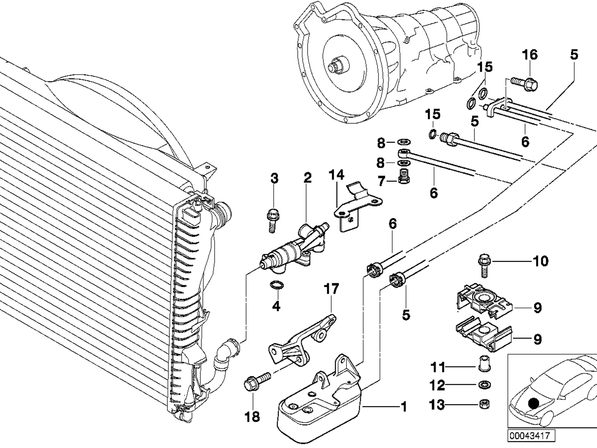 BMW Regler E38 E39 17211437772