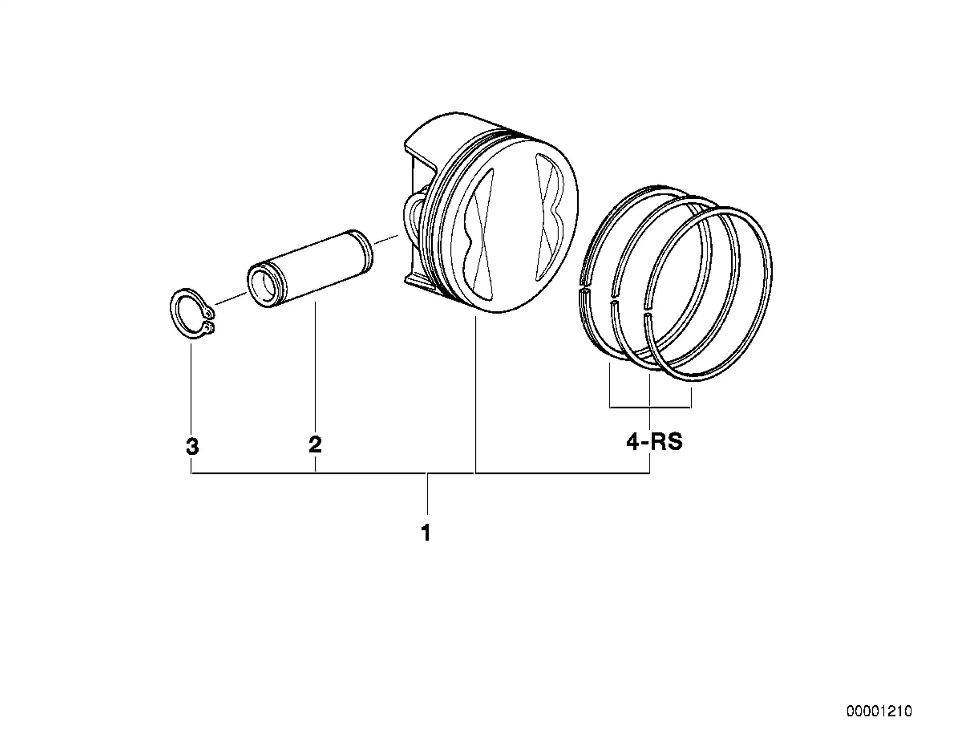 BMW Sicherungsring A10 A61 A67 A73 K21 K22 K23 K25 K25H K26 K27 K28 K29 K30 K32 K33 K34 R21 R21A R22 R28 11251335476