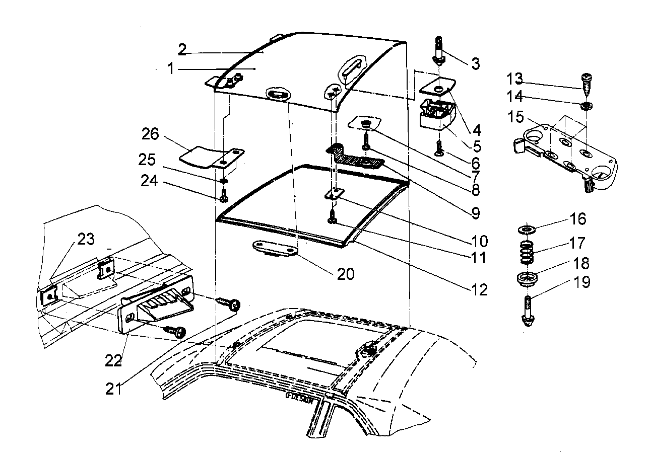 BMW Abdichtung E30 51710006412 - Z1 E30