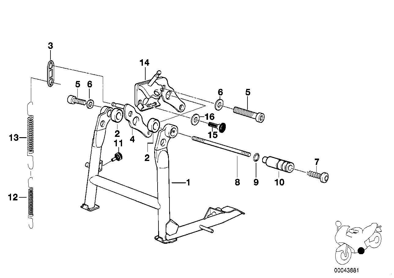 BMW Kippständer R28 46522335861
