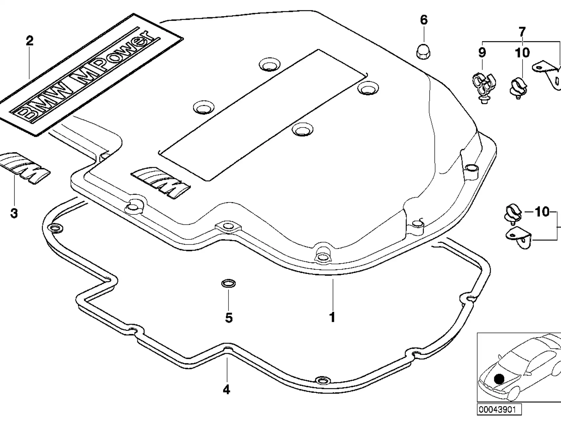 BMW Profildichtung E39 E52 11611406657