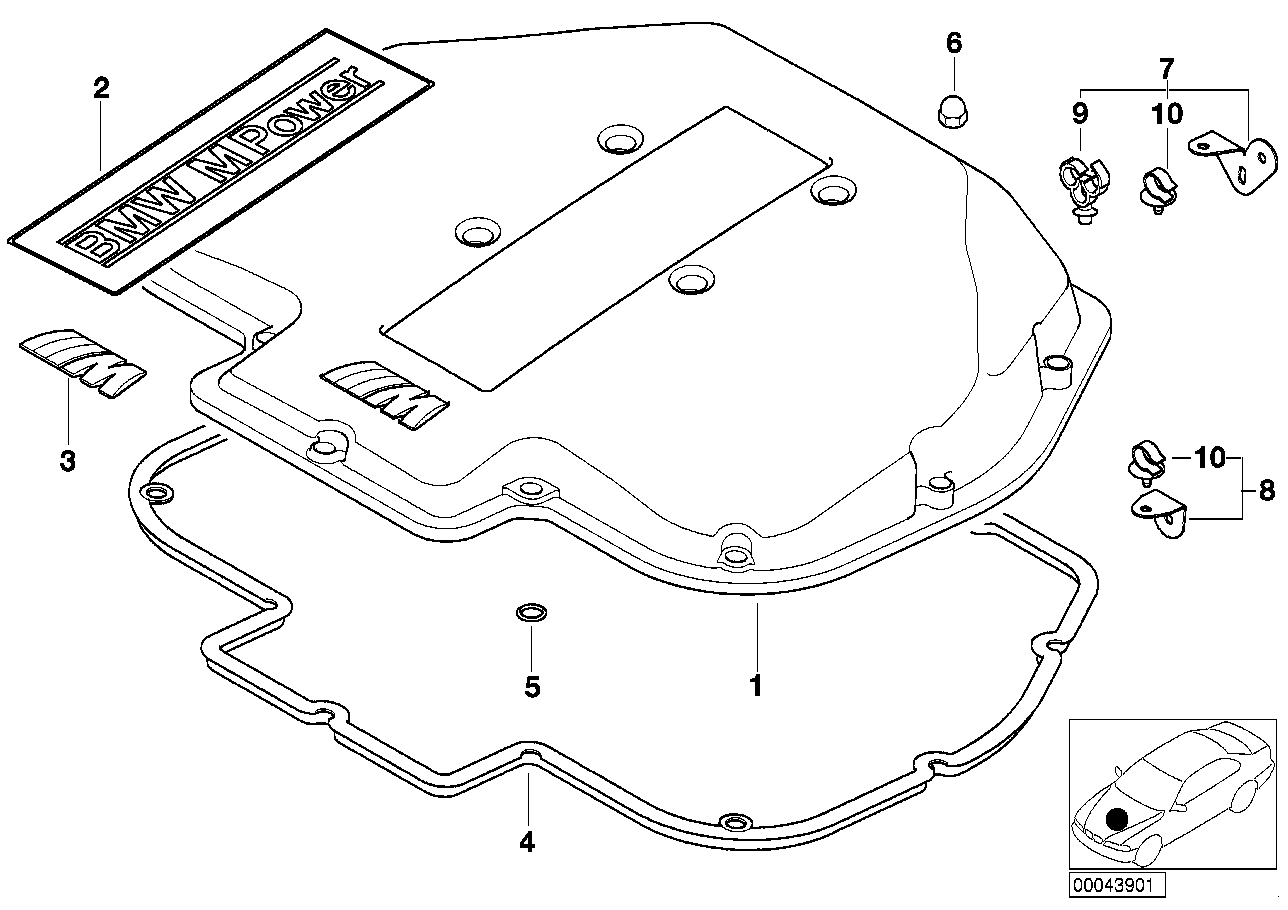 BMW Profildichtung E39 E52 11611406657 - Bildposition 04