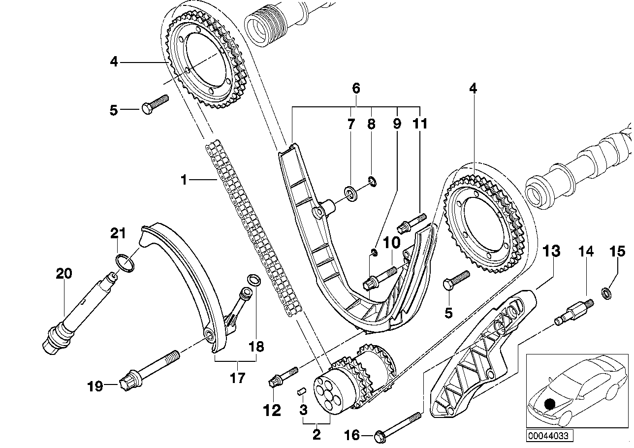 BMW Steuerkette E39 E52 11311407052