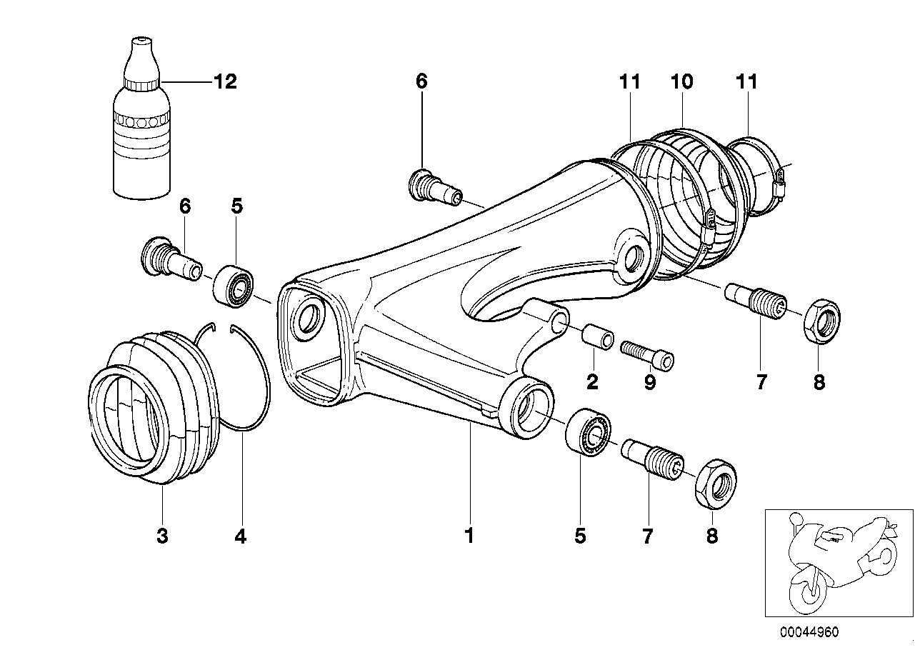 BMW Kabelbinder K41 R21 R21A R22 R28 33172335139 - Bildposition 1