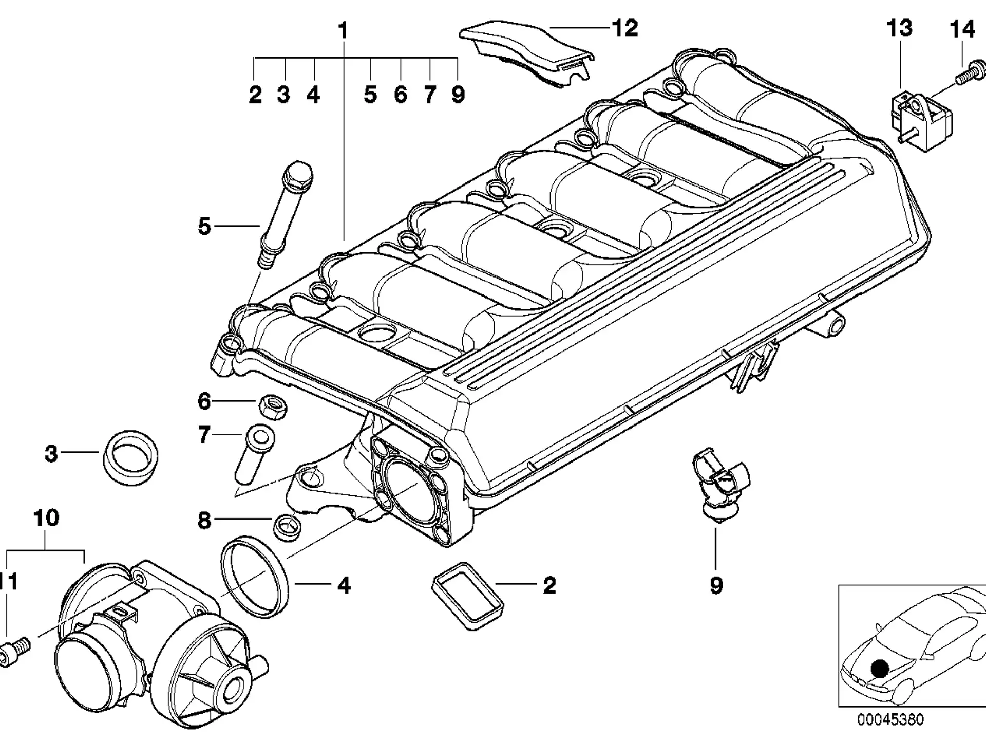 BMW Gummilager E38 E39 E46 E53 E60 E61 E63 E64 E65 E66 E70 E71 E83 E87 E90 E91 E92 E93 11612246947