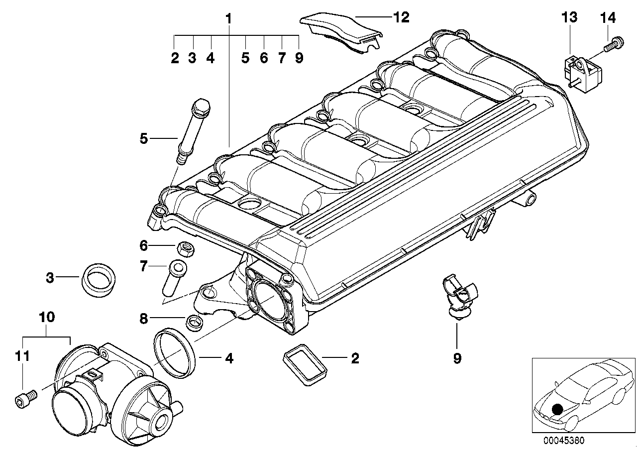 BMW Gummilager E38 E39 E46 E53 E60 E61 E63 E64 E65 E66 E70 E71 E8