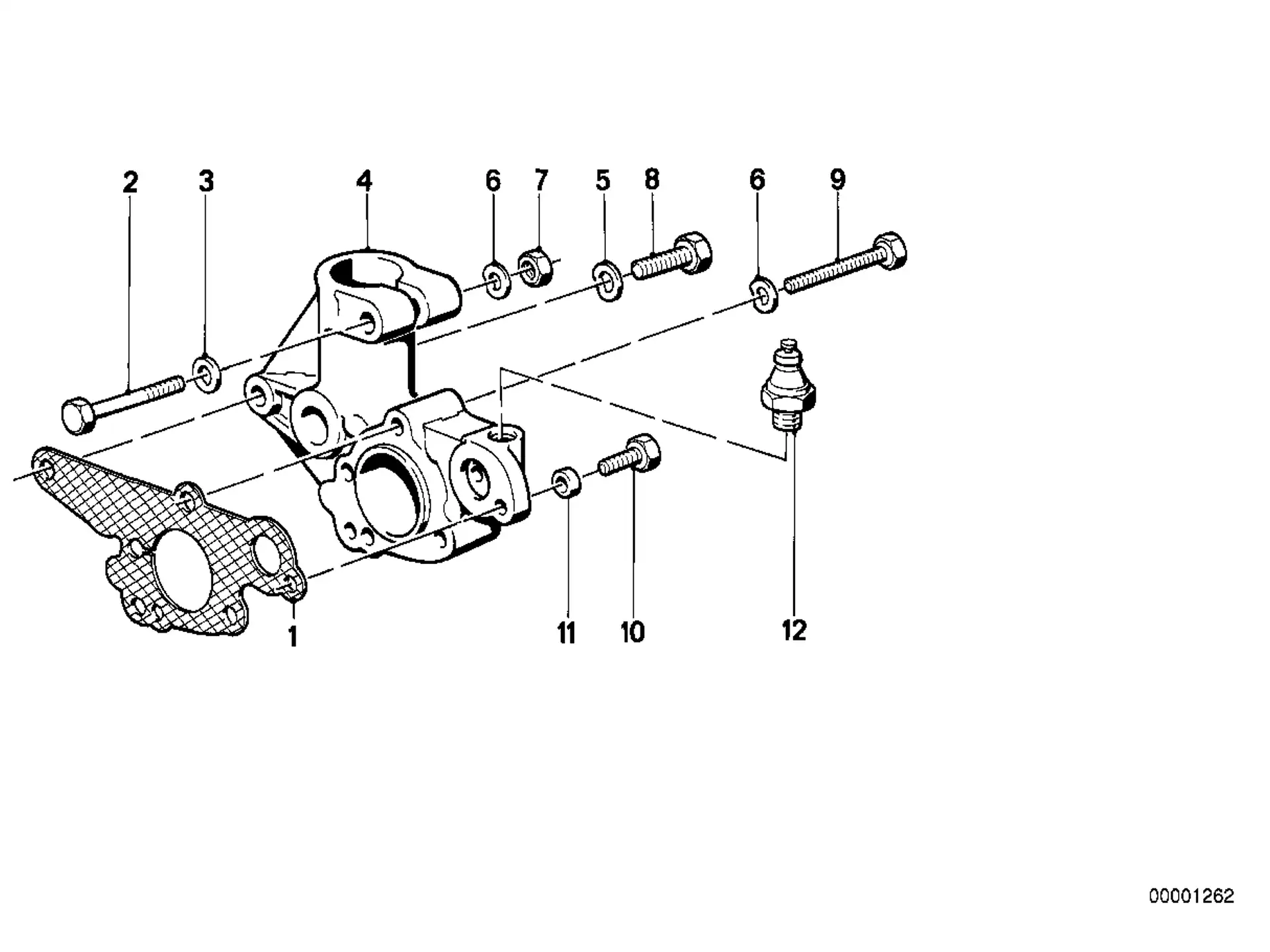BMW Öldruckschalter A61 E28 E30 12611277642