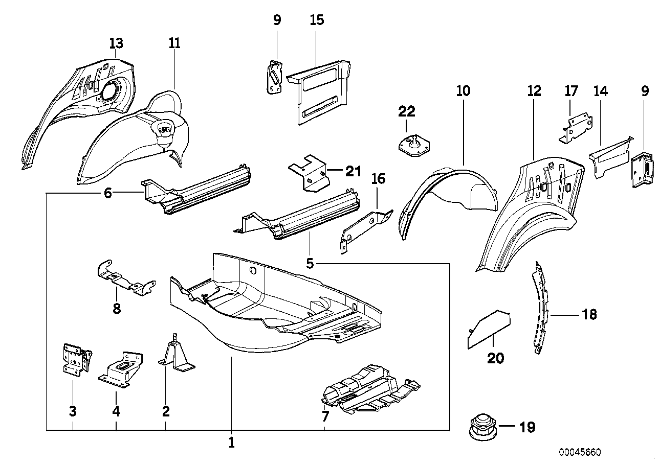 BMW Aufnahme Halter Motor Verdeckklappe E36 41148184759
