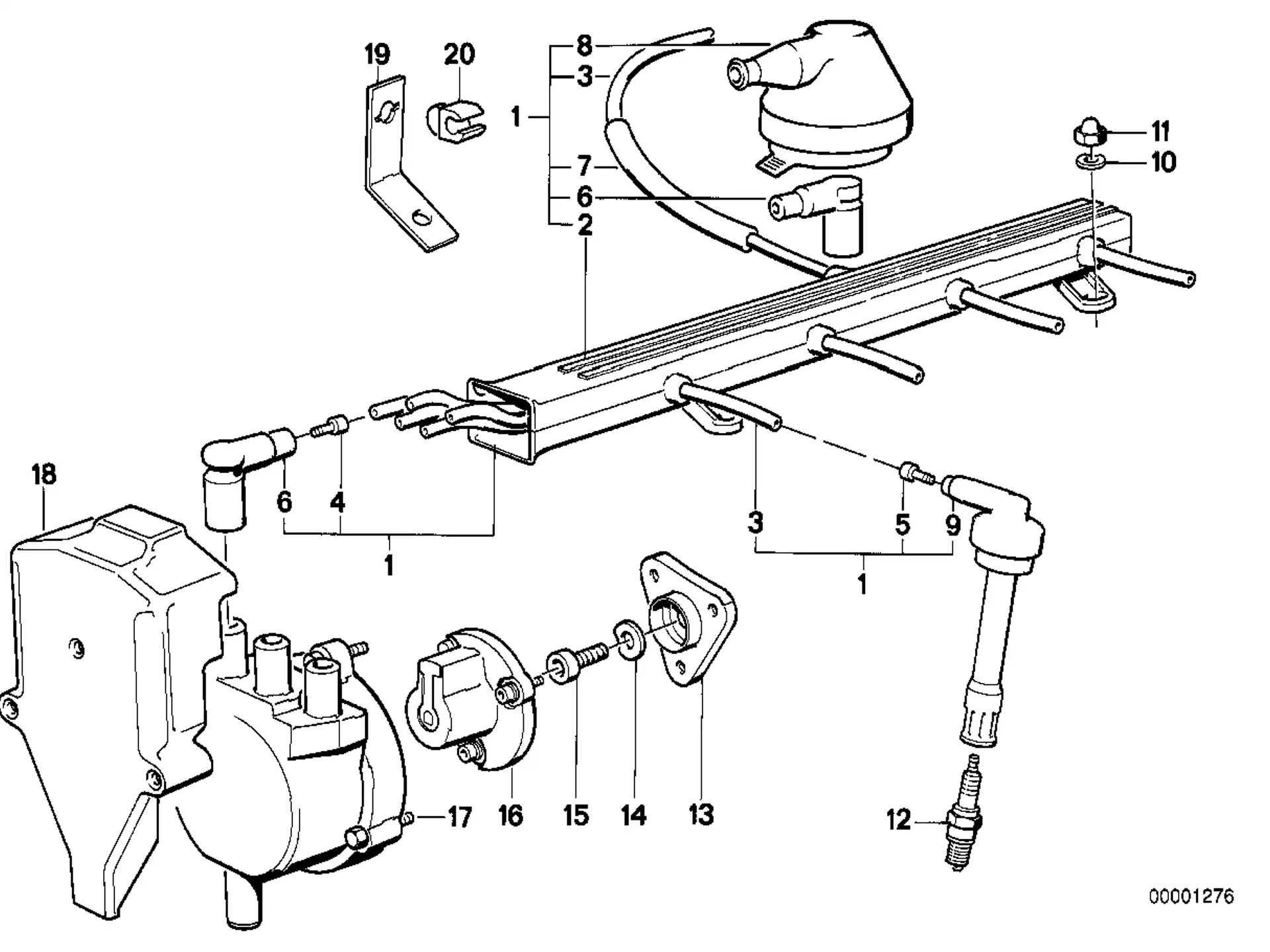 BMW Unterlegscheibe E30 E36 K25 K25H K29 K30 K43 R21 R21A R22 R28 07119931050