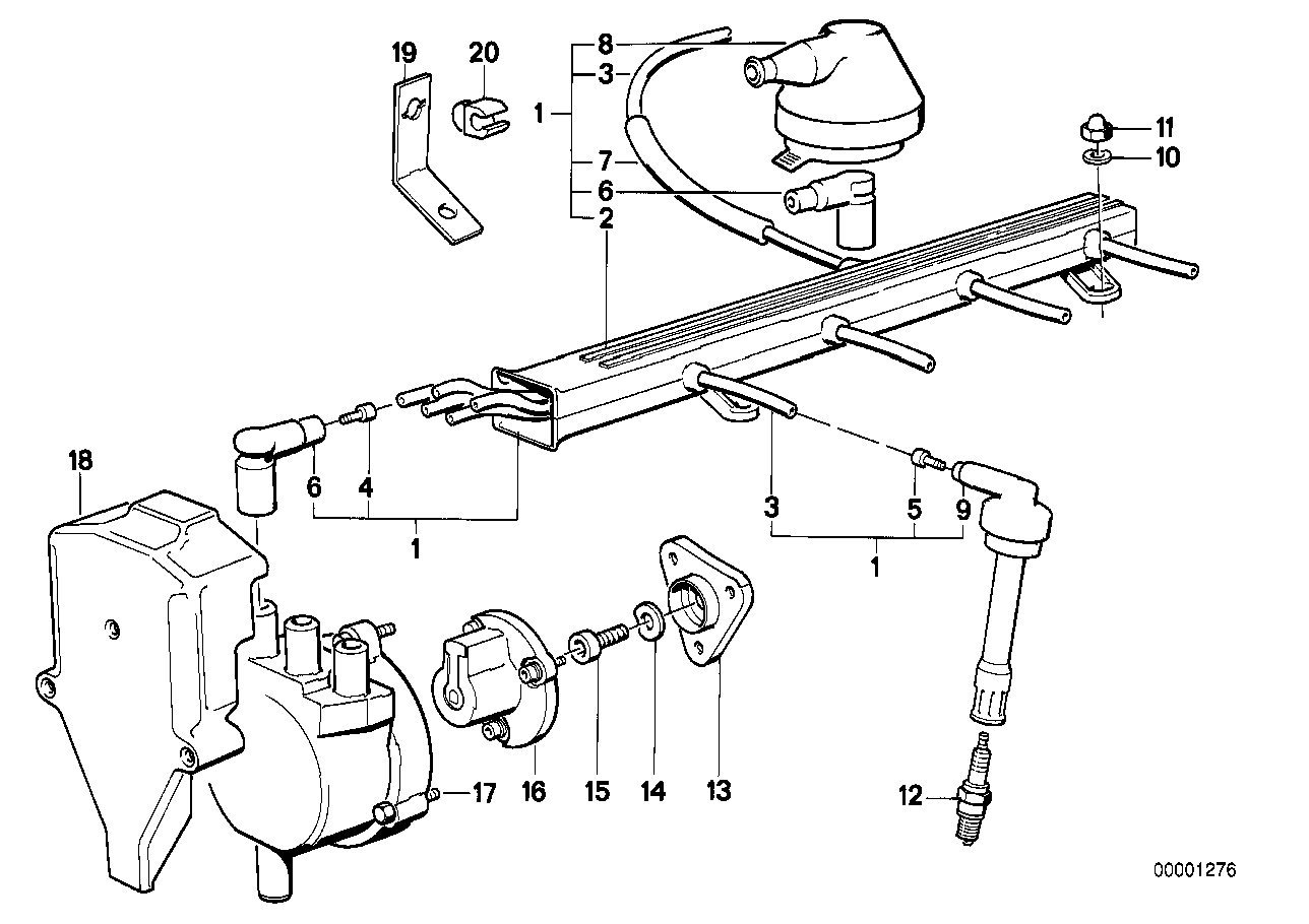BMW Adapter E30 12111309691 - Z1 E30
