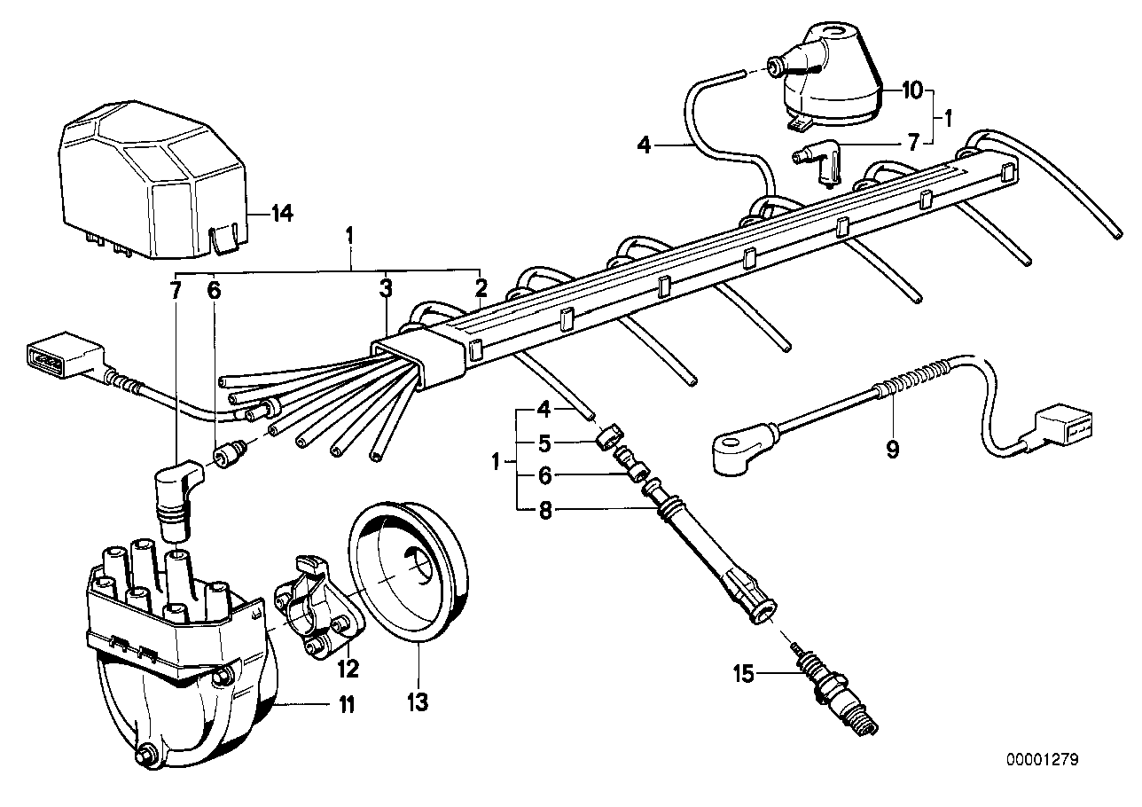 BMW Entstörstecker E24 E28 E30 E31 E32 E34 E36 E38 12121289828 -
