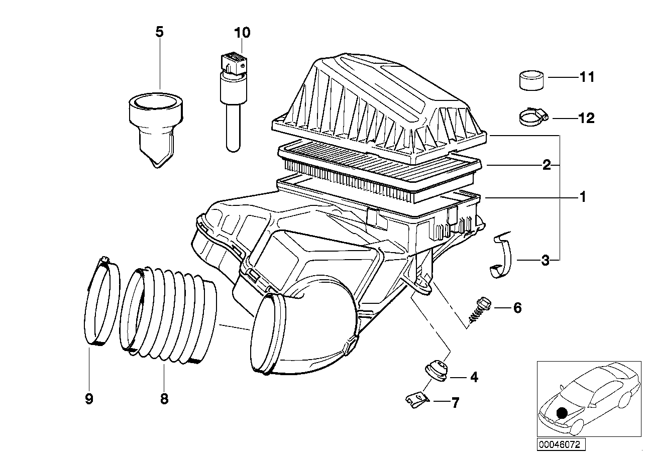 BMW Schlauchschelle E28 E30 E31 E32 E34 E36 E38 E39 E52 E53 E60 E