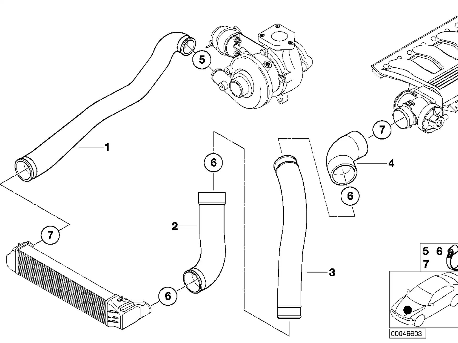 BMW Schlauchschelle E38 E39 E46 E53 E65 11617786527