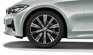 BMW Alufelge Doppelspeiche 782 jet black uni/glanzgedreht 7,5Jx18 ET25 2er G42 3er G20/G21 4er G22/G23
