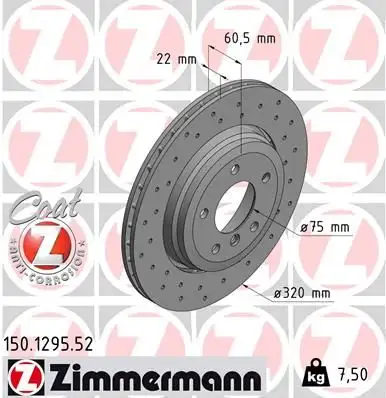 ZIMMERMANN Bremsscheibe IZIN150129552