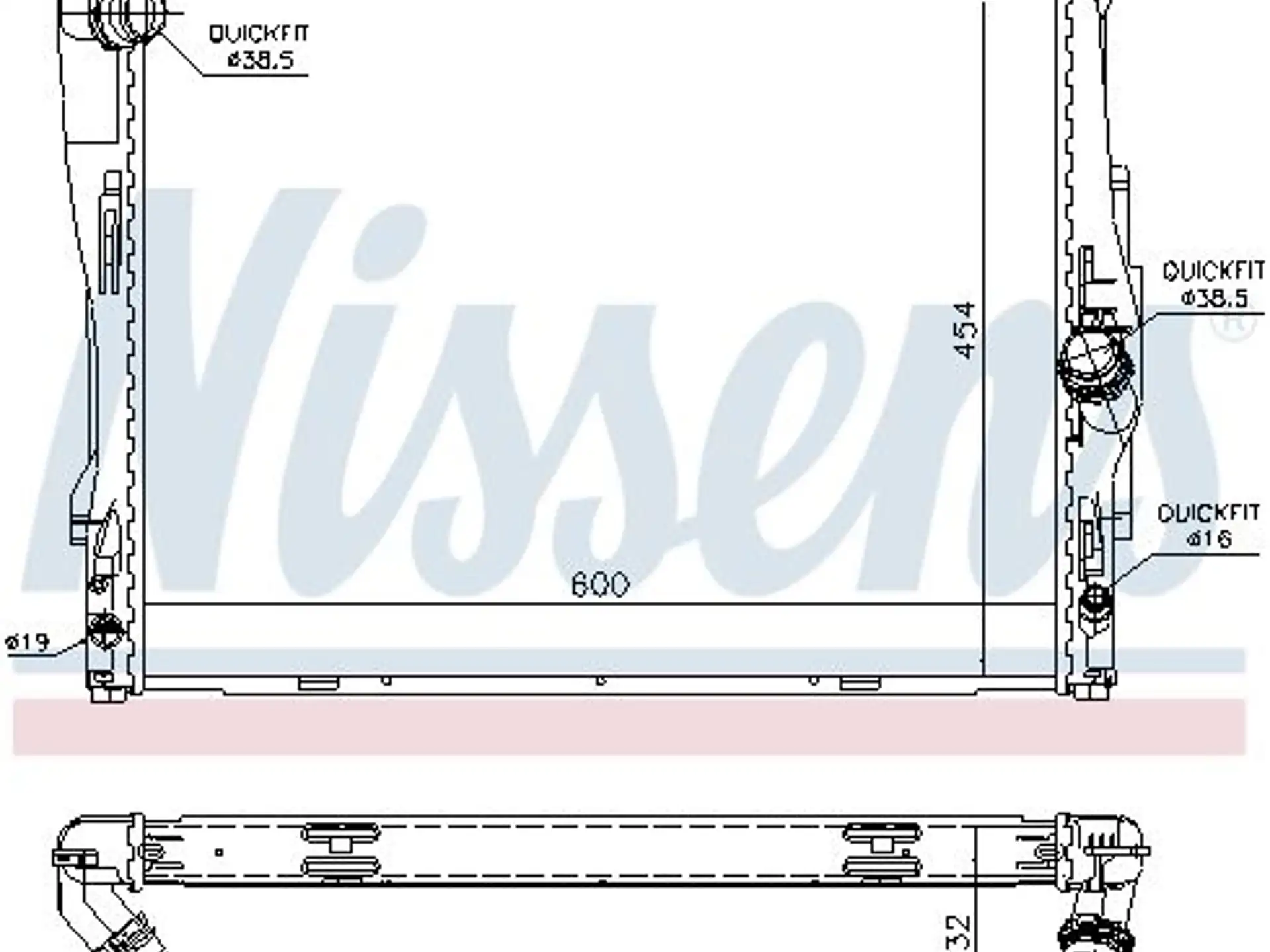 NISSENS Kühler, Motorkühlung INIS60786A