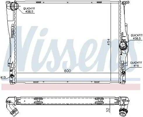 NISSENS Kühler, Motorkühlung INIS60786A