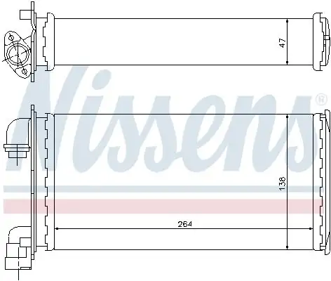 NISSENS Wärmetauscher, Innenraumheizung INIS70501