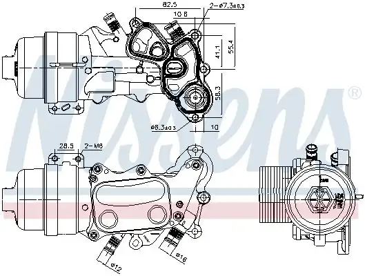 NISSENS Ölkühler, Motoröl 5707286466753
