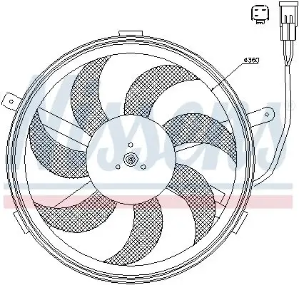 NISSENS Lüfter, Motorkühlung INIS85631