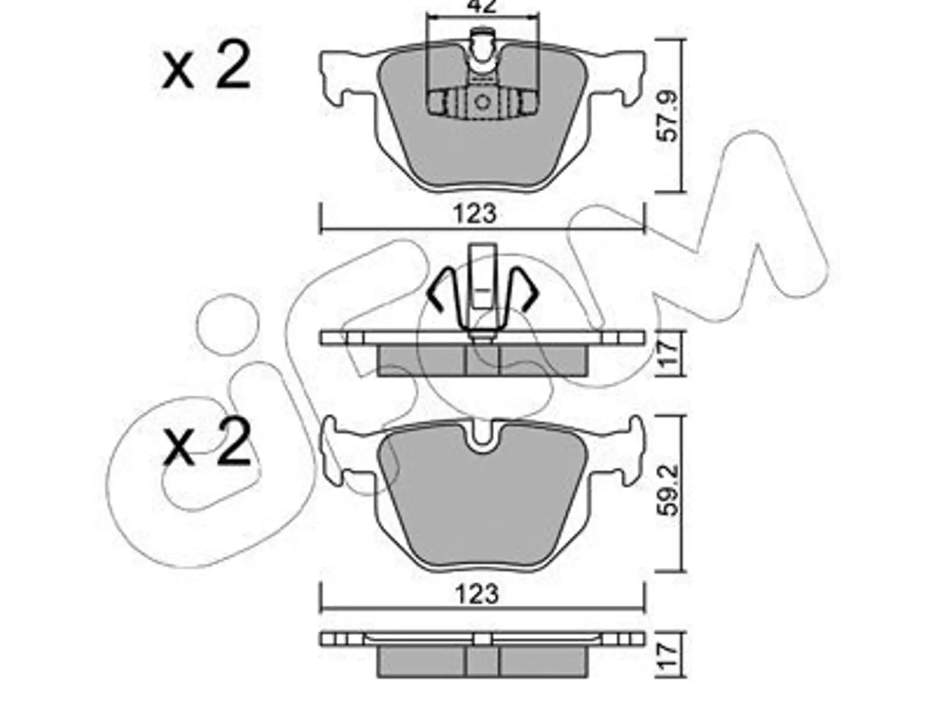 CIFAM Bremsbelagsatz, Scheibenbremse ICIM8226430