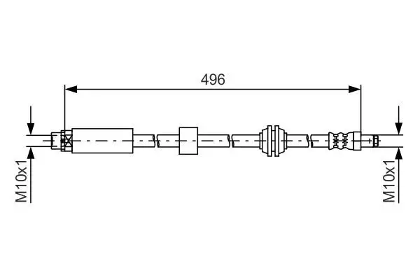 BOSCH Bremsschlauch IBOH1987481590