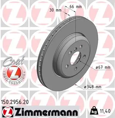 ZIMMERMANN Bremsscheibe IZIN150295620