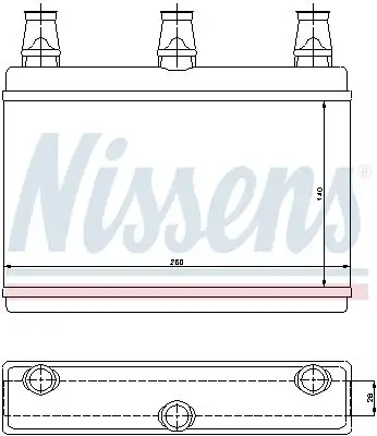 NISSENS Wärmetauscher, Innenraumheizung 5707286232068