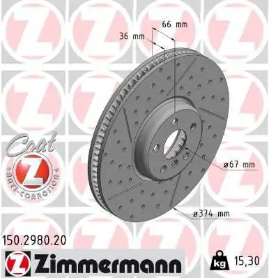 ZIMMERMANN Bremsscheibe 4250238783510