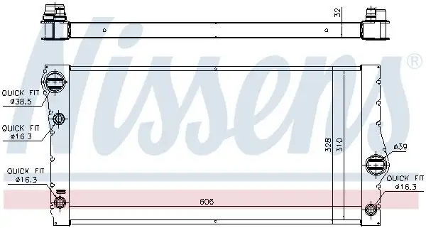NISSENS Kühler, Motorkühlung 5707286343085