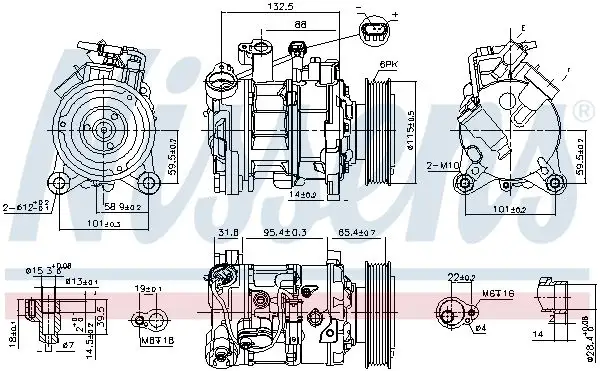 NISSENS Kompressor, Klimaanlage INIS89593