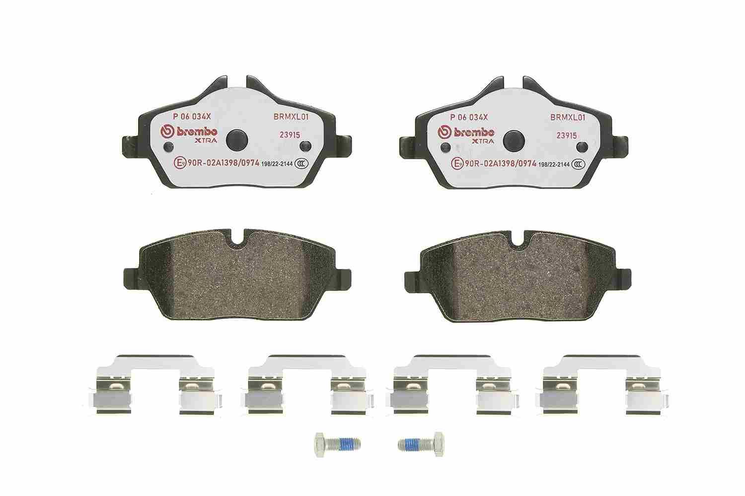 BREMBO Bremsbelagsatz, Scheibenbremse IBROP06034X