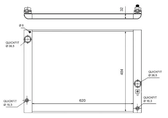 NRF Kühler, Motorkühlung 8718042076434