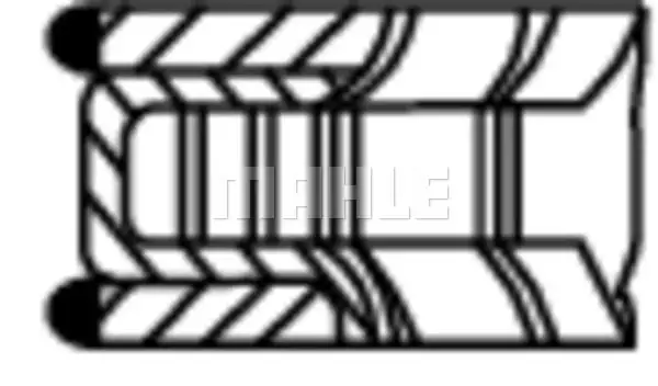 MAHLE Kolbenringsatz IMAE08306N0