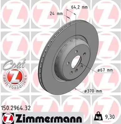 ZIMMERMANN Bremsscheibe IZIN150296432