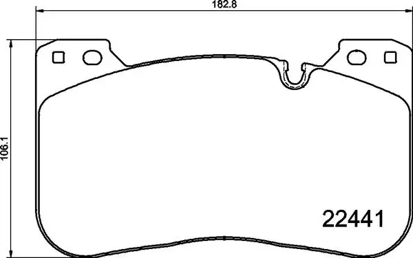 BREMBO Bremsbelagsatz, Scheibenbremse 8020584087251